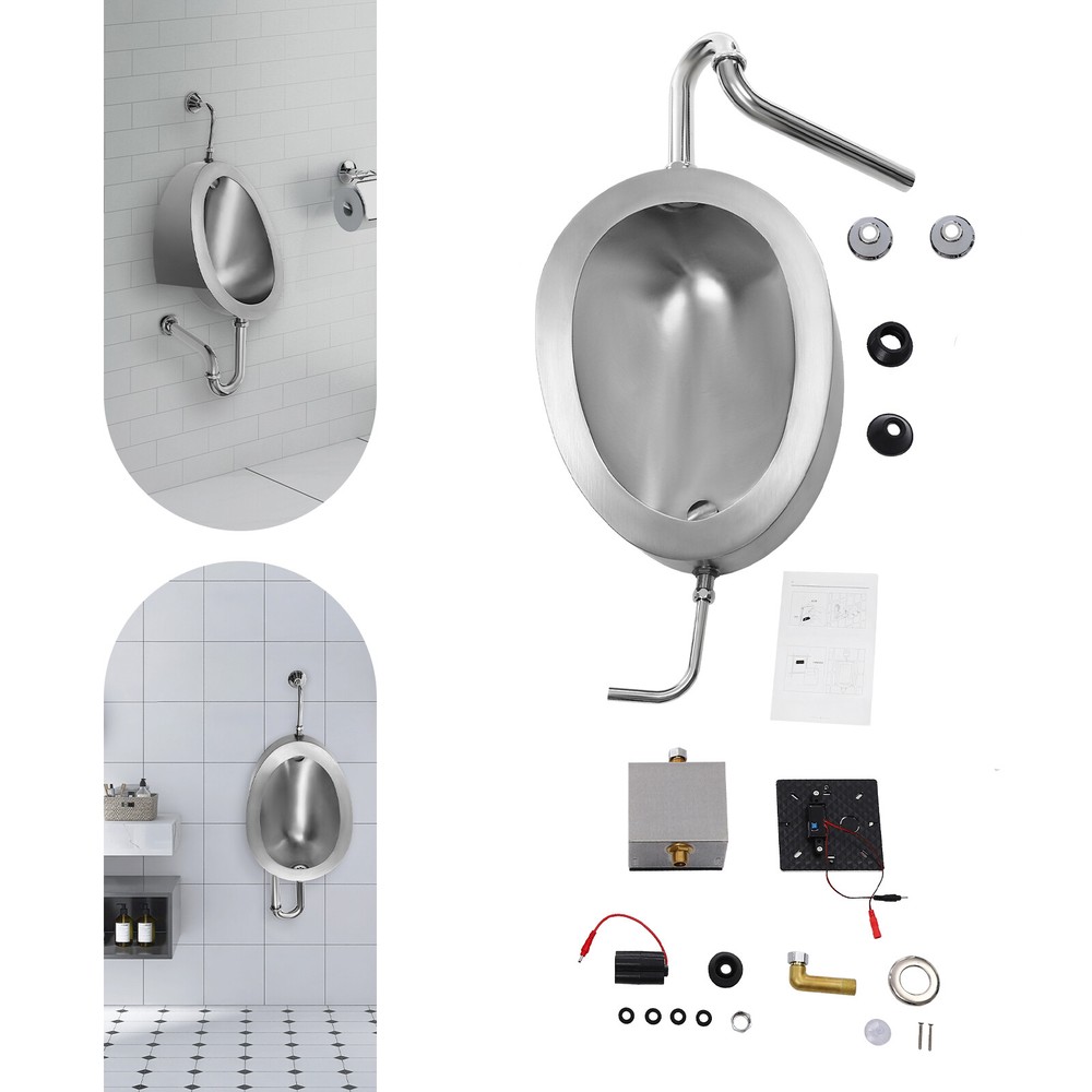 Intelligent Sensor Urinal Flusher Automatic Wall Mounted Men's Bathroom Urinal