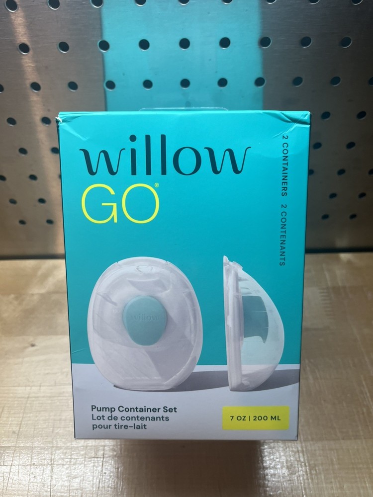WILLOW GO 7Oz PUMP CONTAINER SET FOR WILLOW GO BREAST MILK PUMP