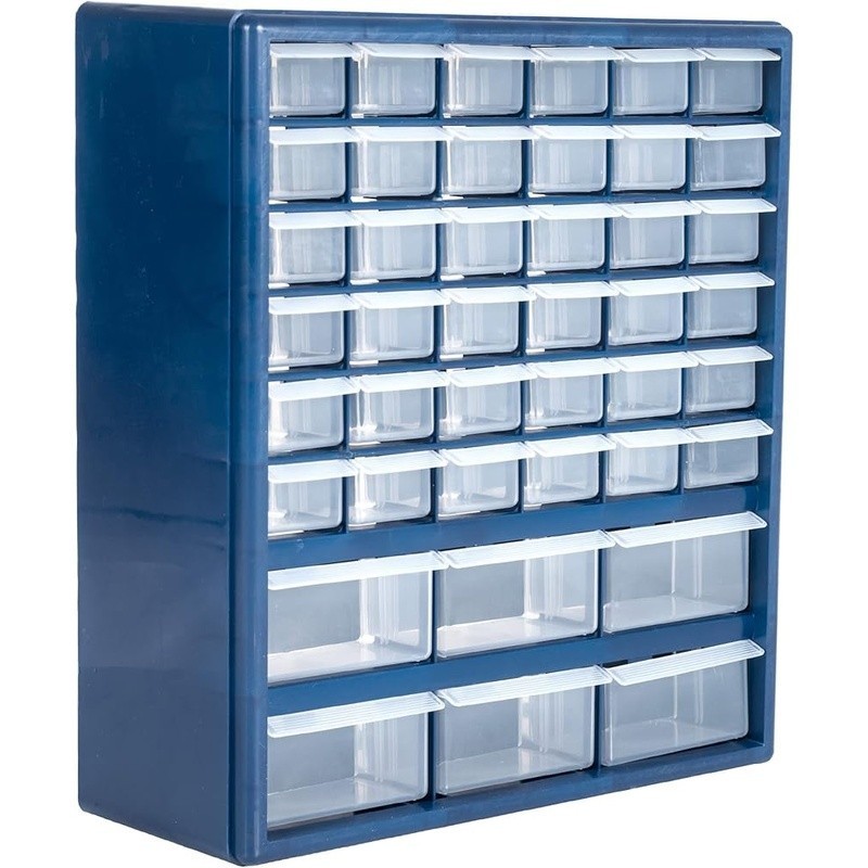 Durable Multi-Purpose Storage Organizer W/ 42 Bins Home Office Workshop New