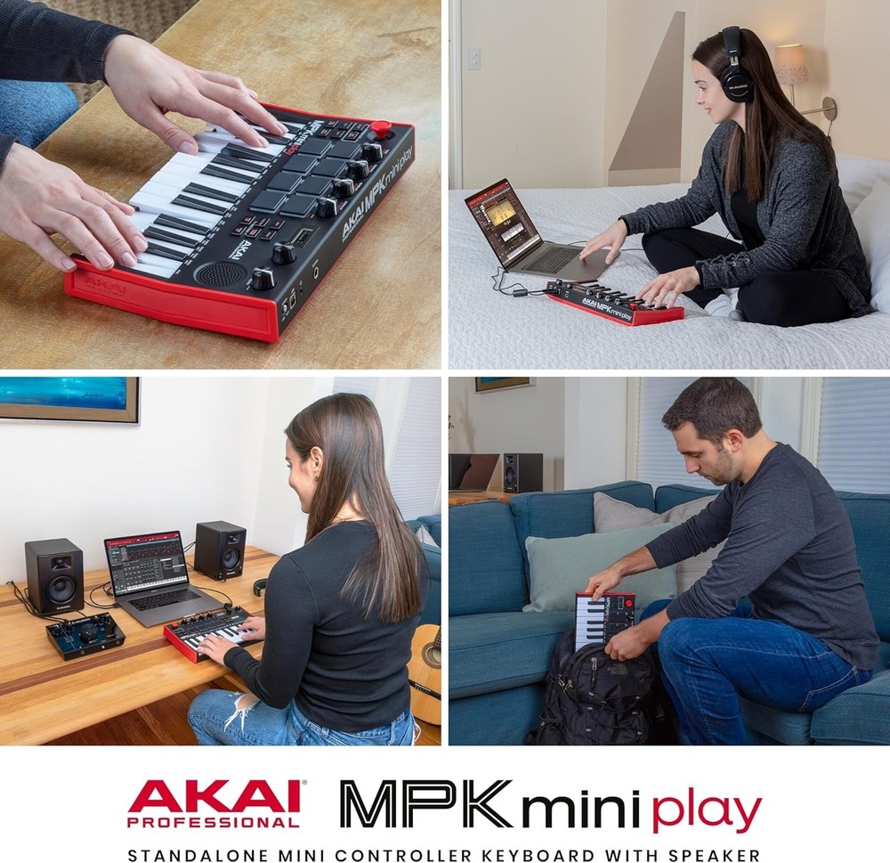MPK Mini Play MK3 - Comprehensive MIDI Controller with Built-in Speaker & Sounds