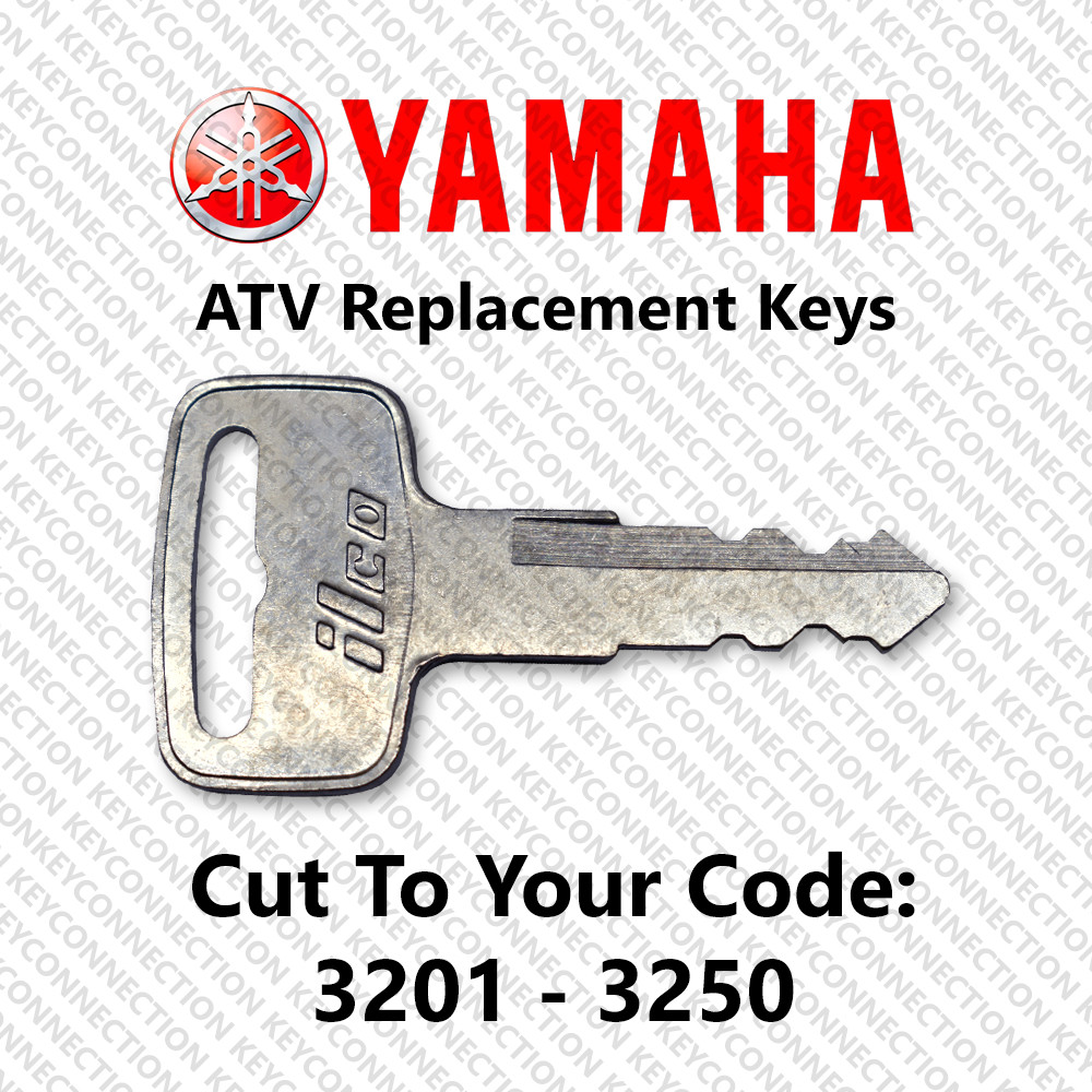 Yamaha ATV Replacement Keys Cut to Your Code 3201 - 3250