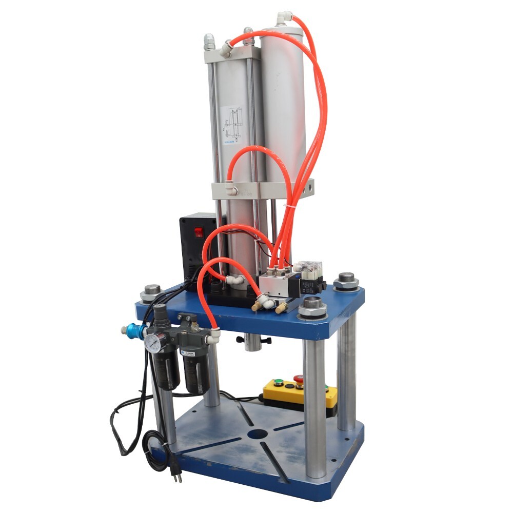 Pneumatic Punch Machine 5 Tons Punch Press Four Columns Digital Display 110V