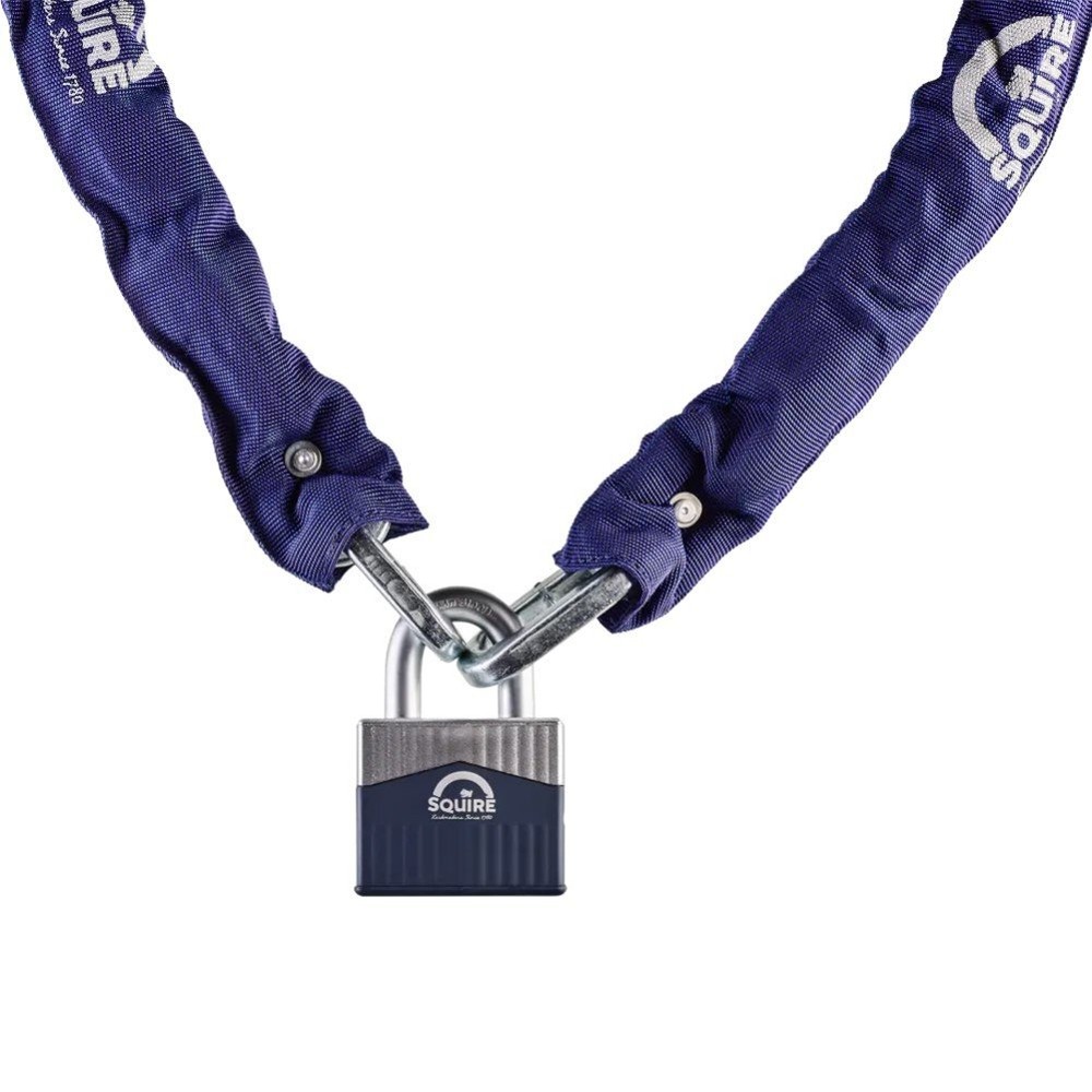 Squire Warrior Max 10mm Chain and Lock Motorcycle Security