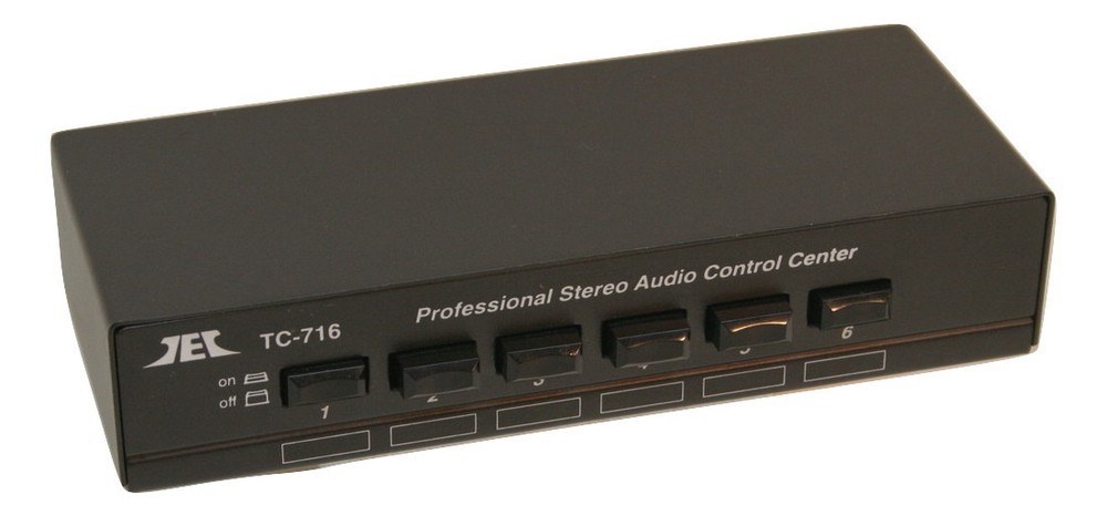 Technolink TC-716 6-Way Stereo Source Selector; BLACK Version