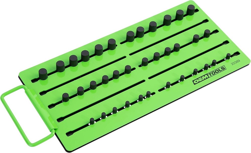 Pro Magnetic Socket Tray, Customizable Ratchet Organizer, Adjustable Drive St...