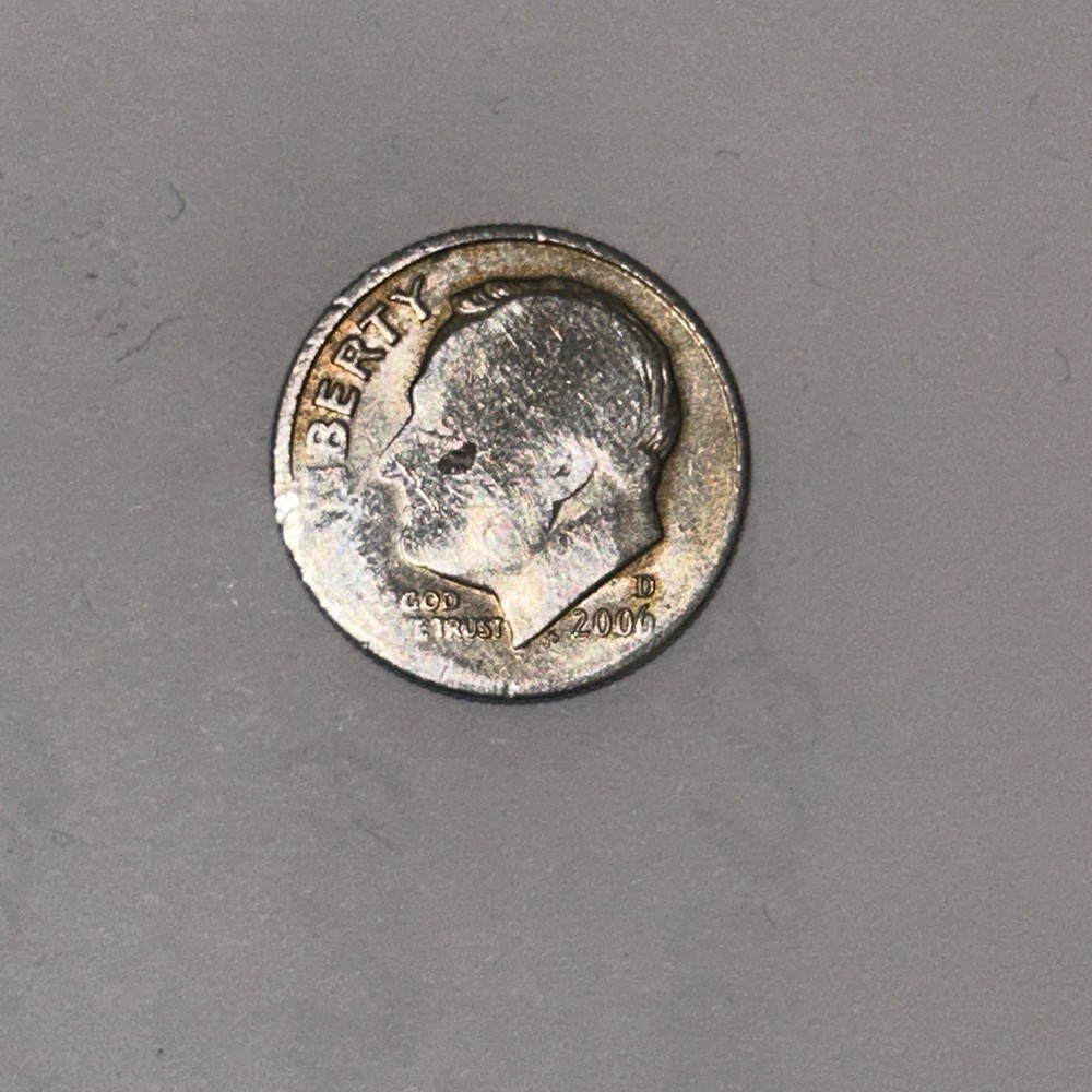 2006 D Roosevelt Dime Circulated Coin wirh some errors front and back