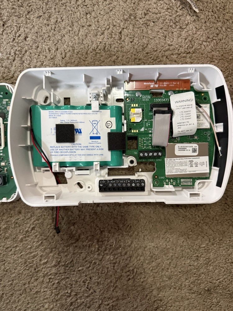 ADT Impassa 9057 Security Panel With LTE LE2077 Radio Communicator