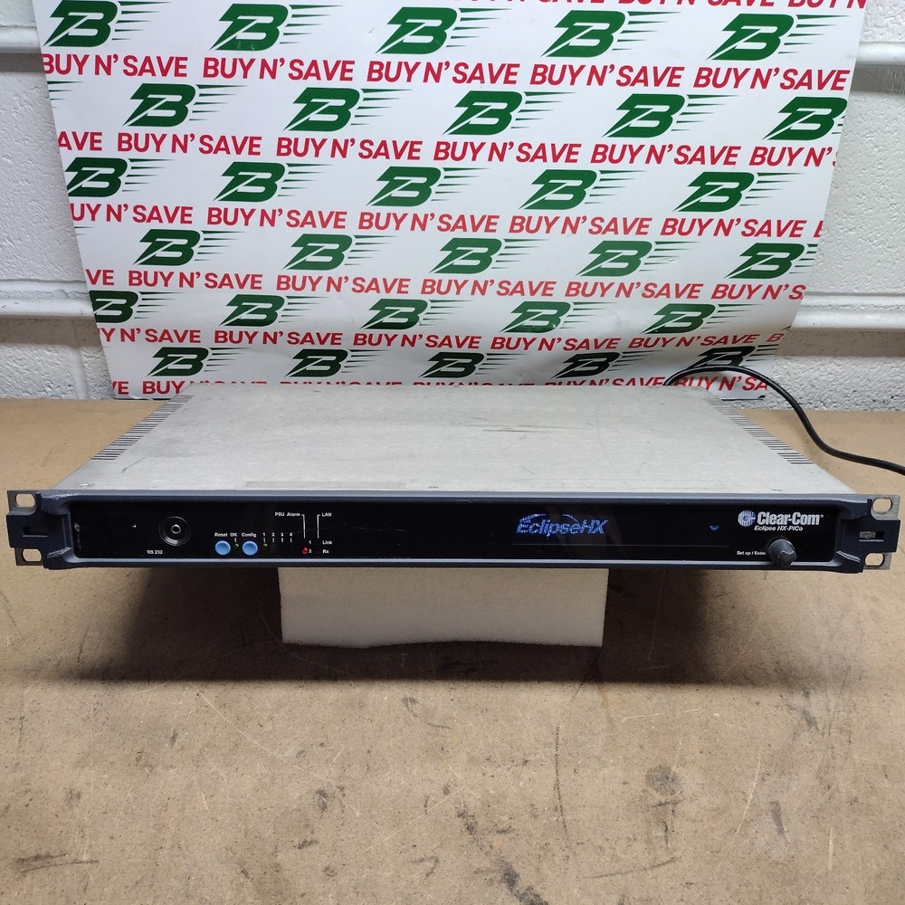 Clear-Com Eclipse HX-PiCo Digital Matrix Intercom Frame w/ Power Cord - USED