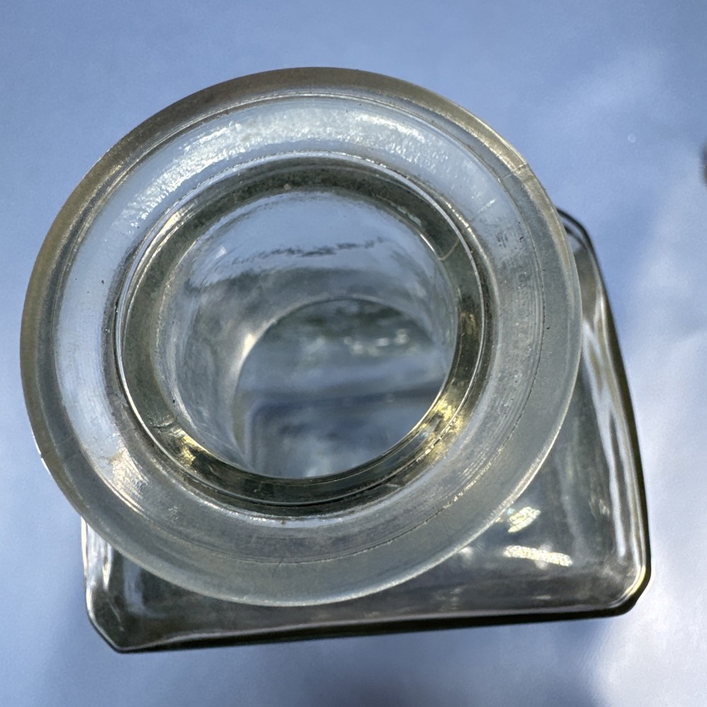 Cuervo 1800 Bottle, Empty, Original Stopper, Clear Decanter.
