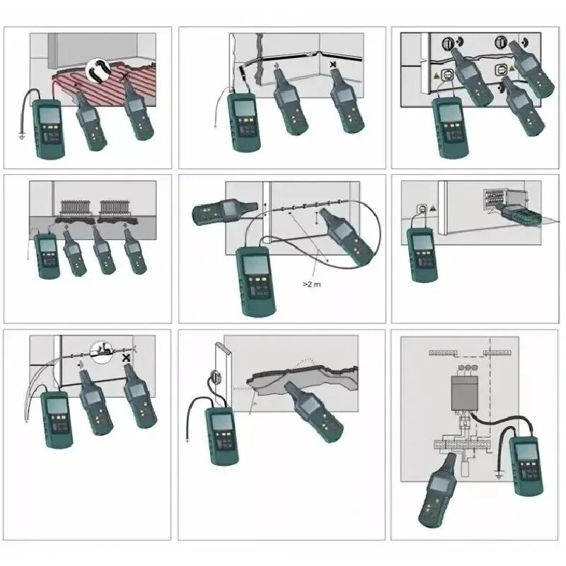 Cable Tester Metal Pipe Finder Underground Cable Locator Short Circuit Detection