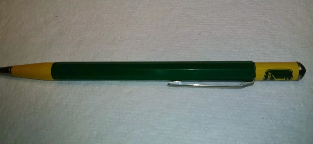 "JOHN DEERE 'Jaeger Implement Co. - 375-2621 - Leoti, Kansas" Working Pencil