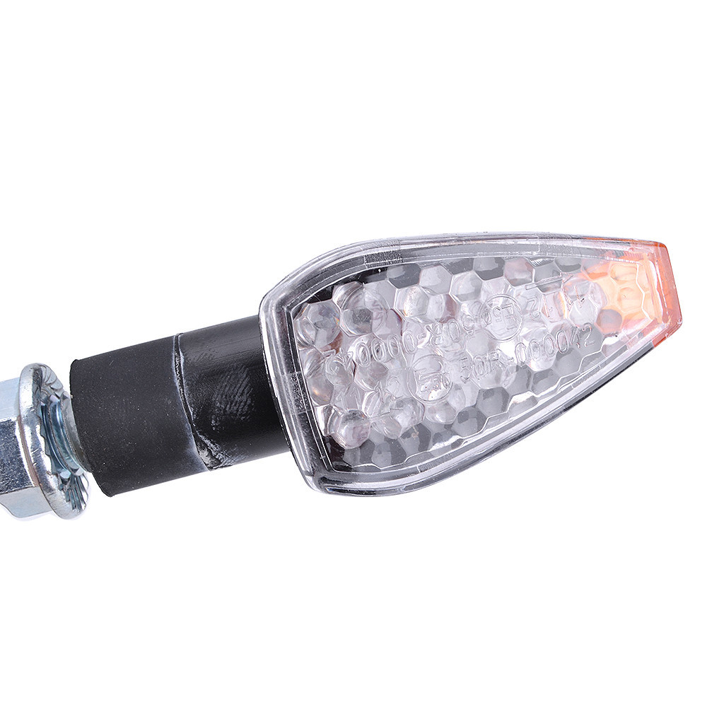 2x Motorcycle LED Turn Signal Light Amber Indicators Blinker Lamp Amber Light