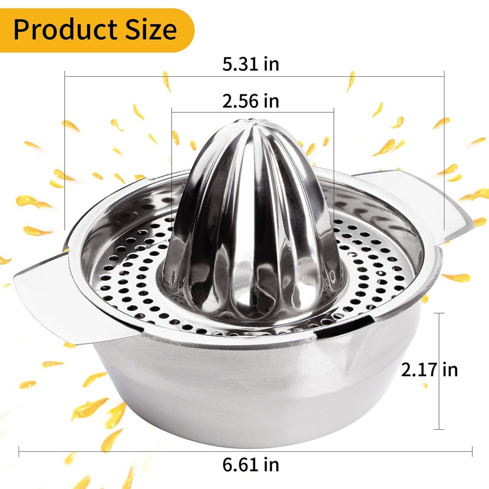 Stainless Steel Fruit Lemon Juicer, Manual Fruit Hand Squeezer For Kitchen Tool