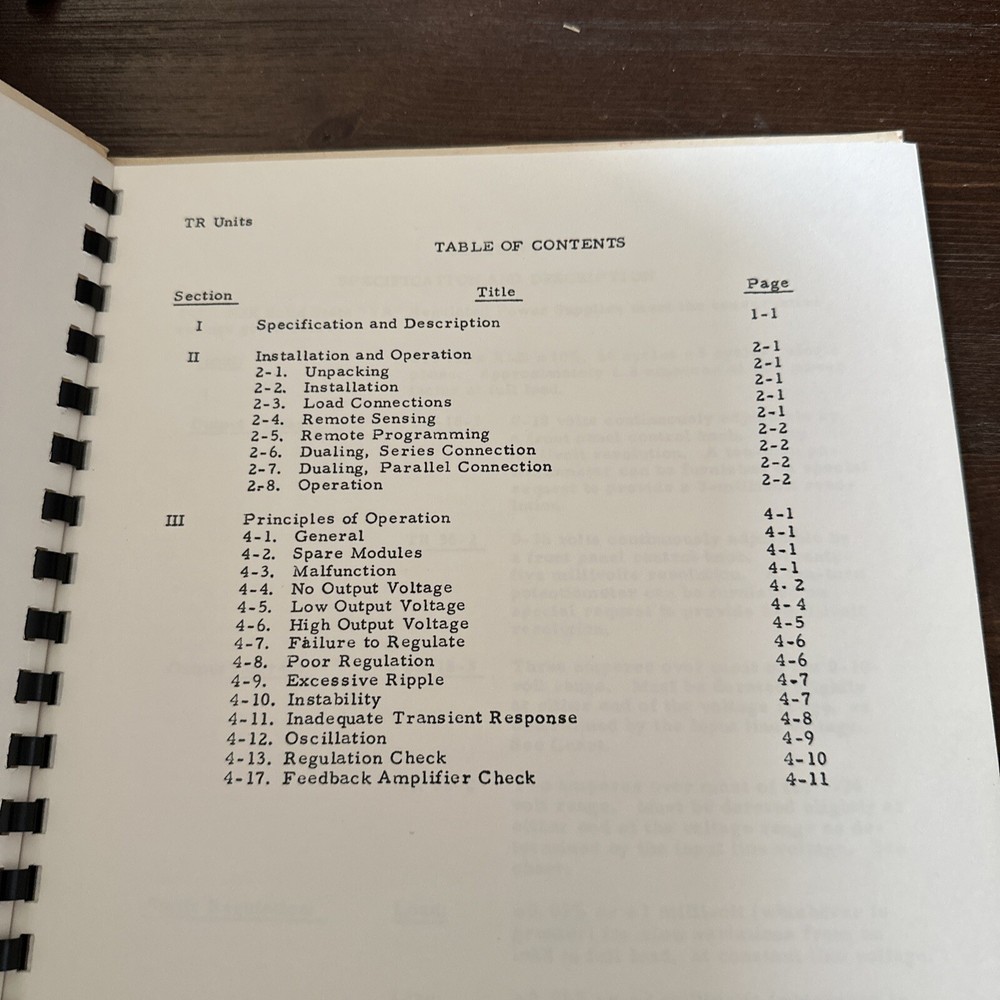 NJE TR 18-3 & TR 36-2 Solid State Transistorized Regulated Supplies Instruction
