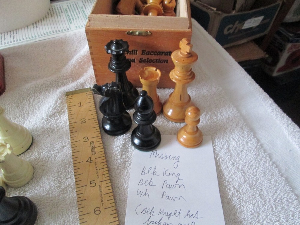 5 Chess Sets - All Complete Except for 1 - Exc. Cond