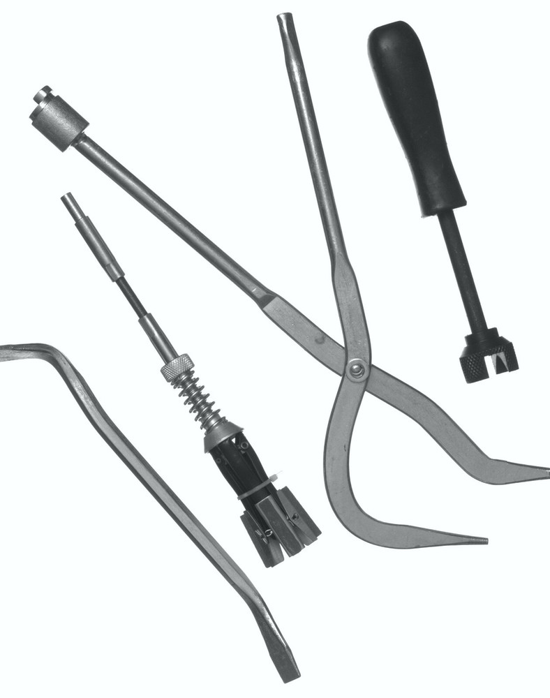 4 Piece Brake Tools - Spoon - Hone - Pliers - Spring Compressor -Cal Hawk CZBT4P