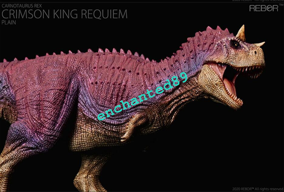 REBOR Carnotaurus Dinosaur Statue Model CRIMSON KING REQUIEM PLAIN Version