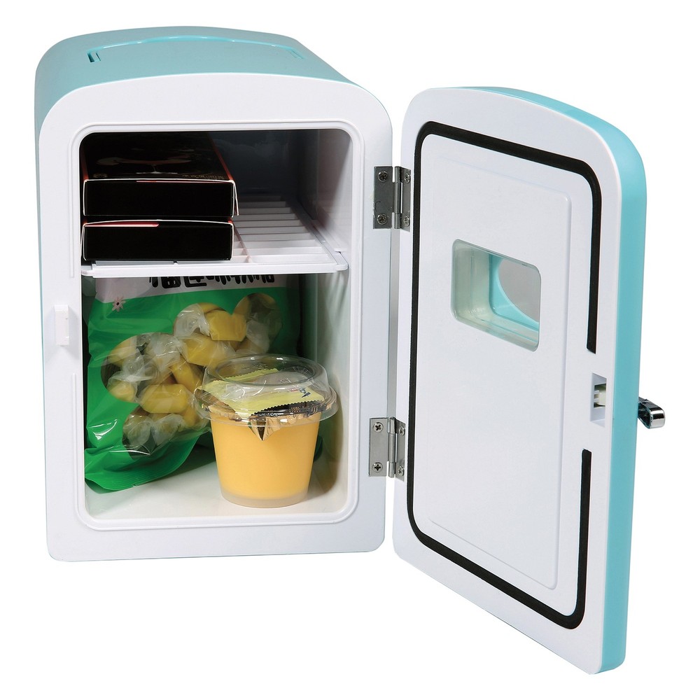 9-Can 48W Portable Retro Mini Refrigerator