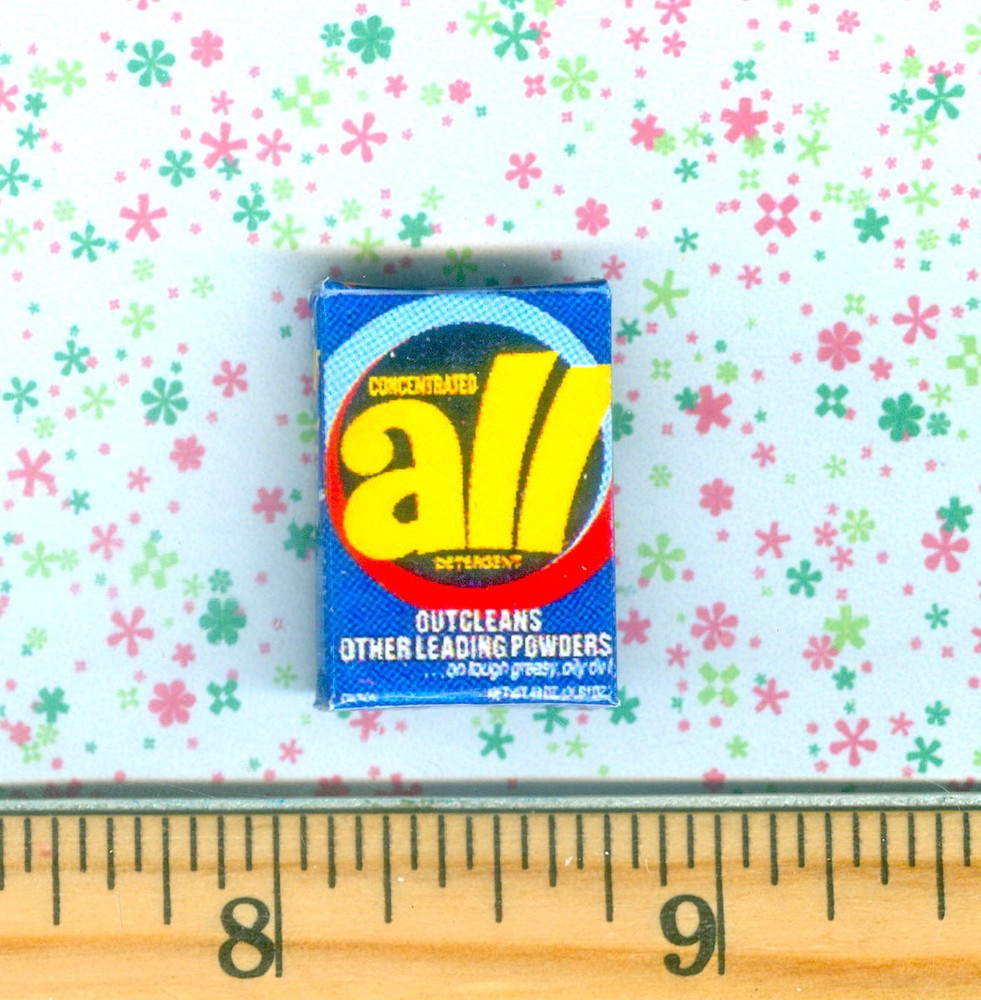 Dollhouse Miniature Size Laundry Detergent Box -A