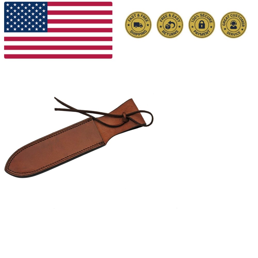 12" Brown Genuine Leather Dagger/Knife Sheath