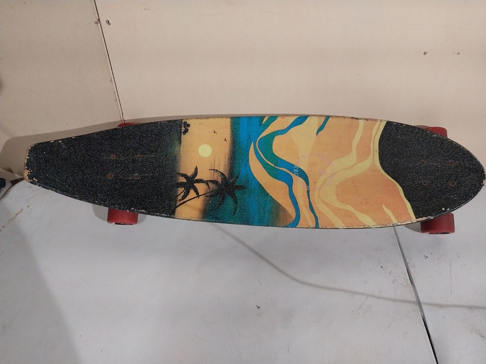 KRYPTONICS Beach Ocean Sun Down skateboard "SINCE MCMLXV" longboard - 36" Long