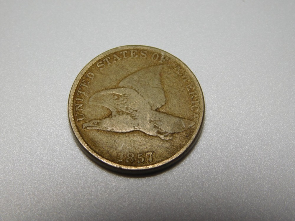 US COINS PENNY 1857 FLYING EAGLE CENT