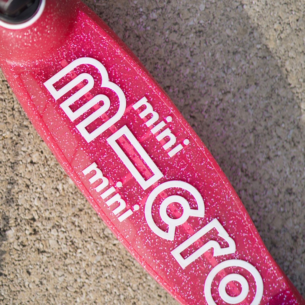 Micro Mini Deluxe Glitter LED Scooter Glitter Navy
