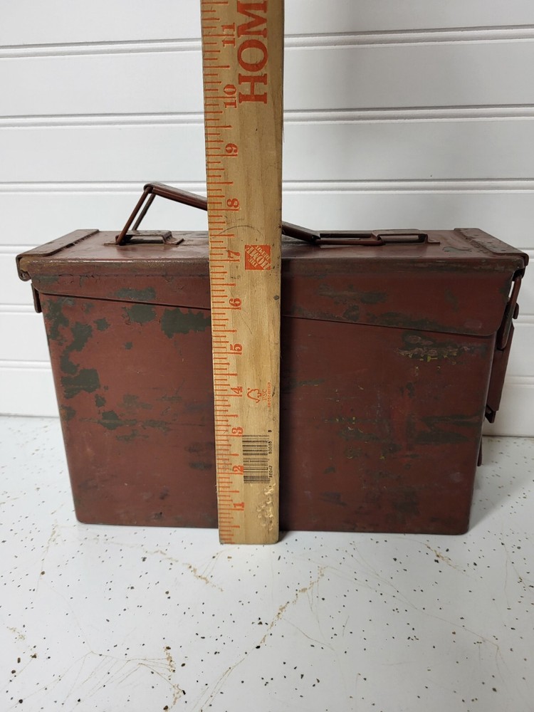 Emco Military Ammo Can Empty Red Box Military