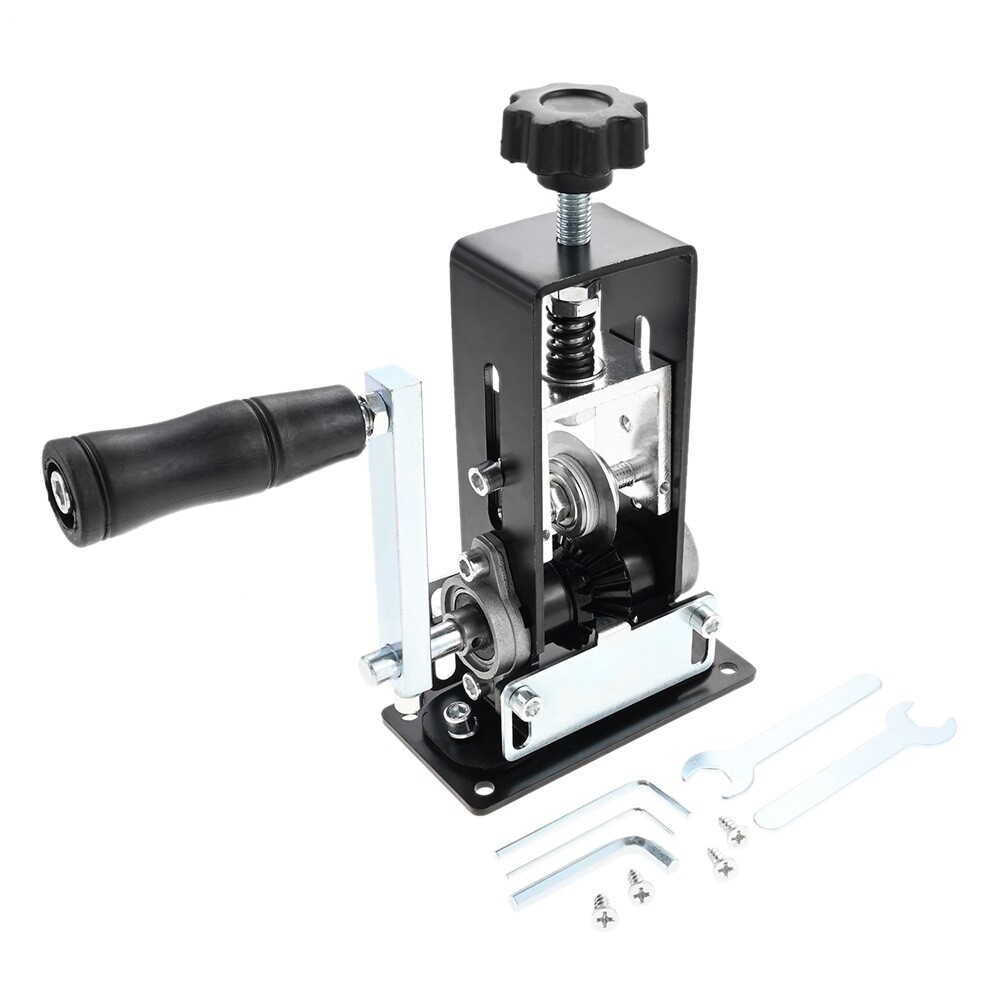 Manual Wire Stripping Machine Drill Powered Hand Crank Wire Stripper Tool 1-25MM