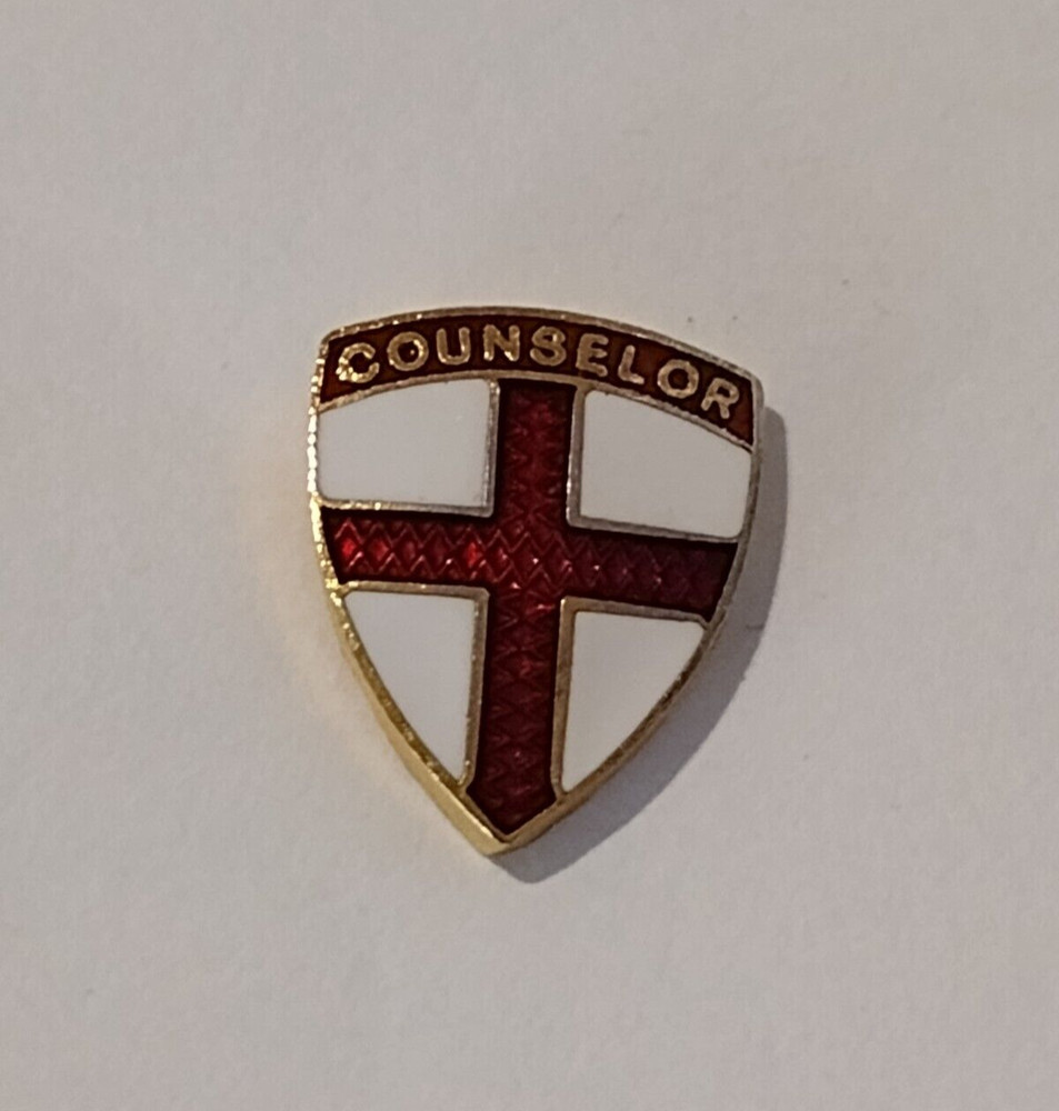 Counselor Religious Cross Small Tack Pin