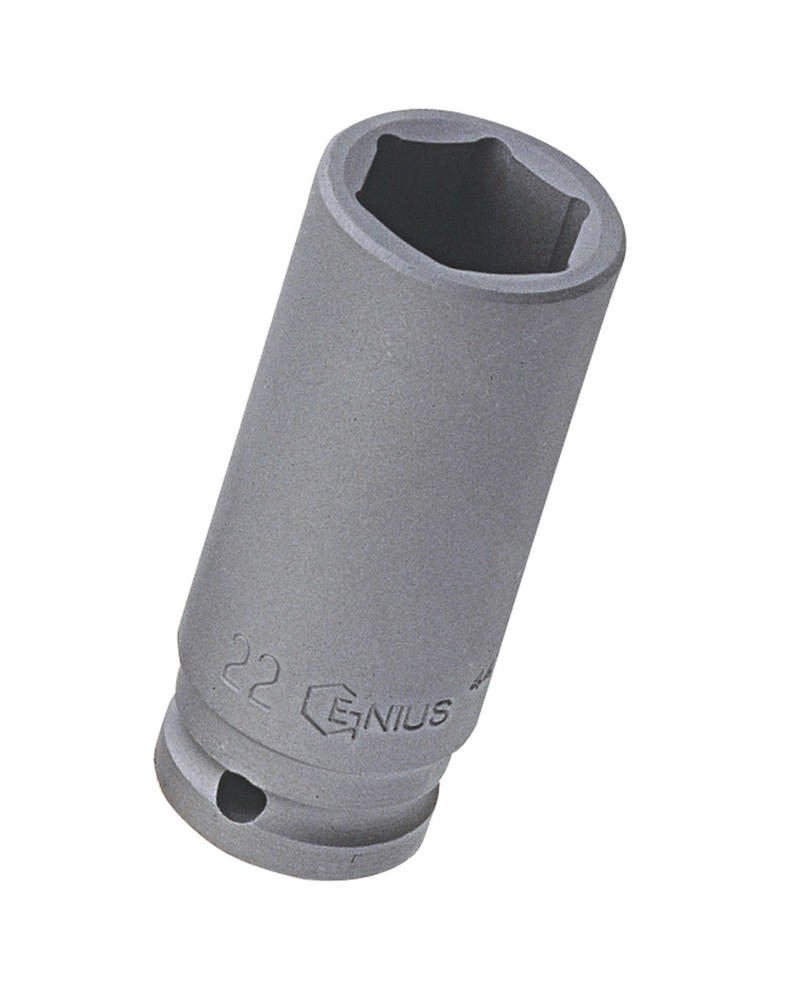 Genius Tools 1/2" Dr. 20mm Deep Impact Socket (CR-Mo) - 447820