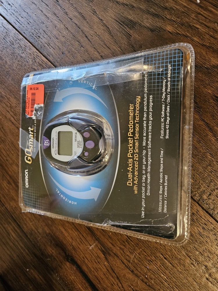 OMRON Go Smart Dual Axis Pocket Pedometer HJ-720ITC PC Version New - Open Box