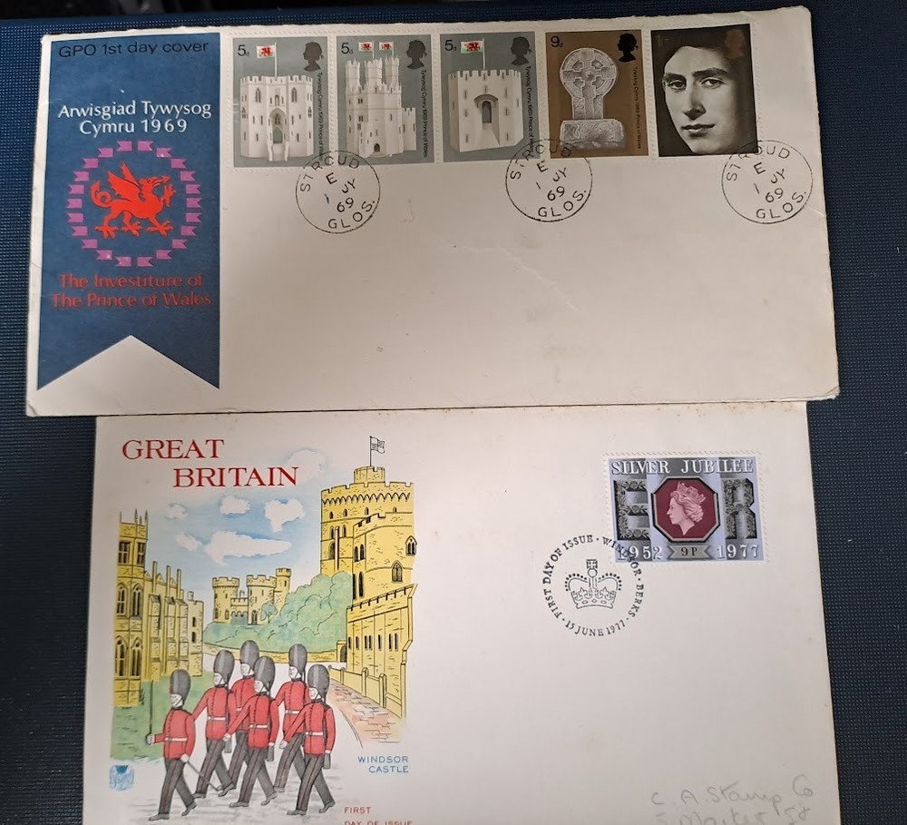 12 World Covers & Stamps as Scans