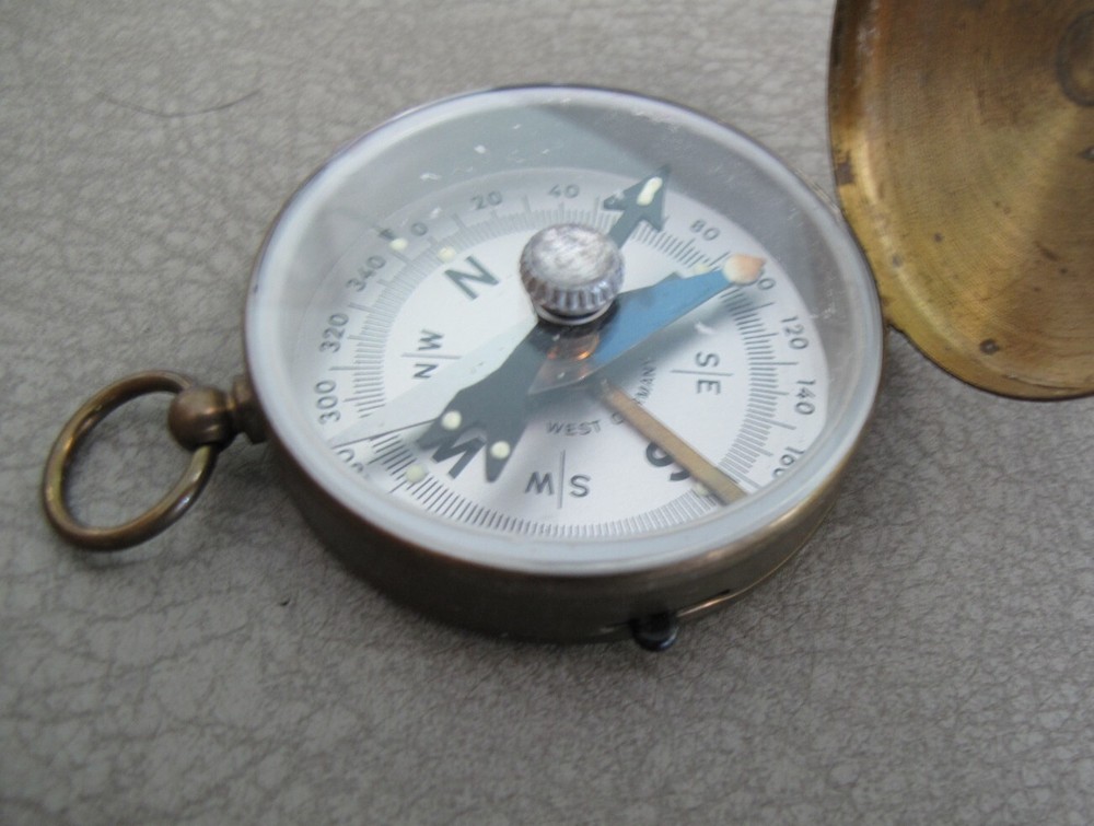 Brass Compass by W. Germany.