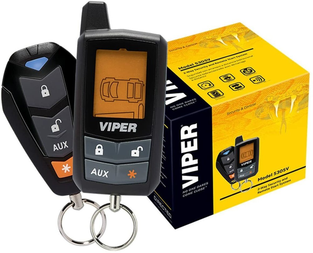 Viper 5305V LCD 2-Way Security Remote Start System + 2 PCS Universal Door Lock