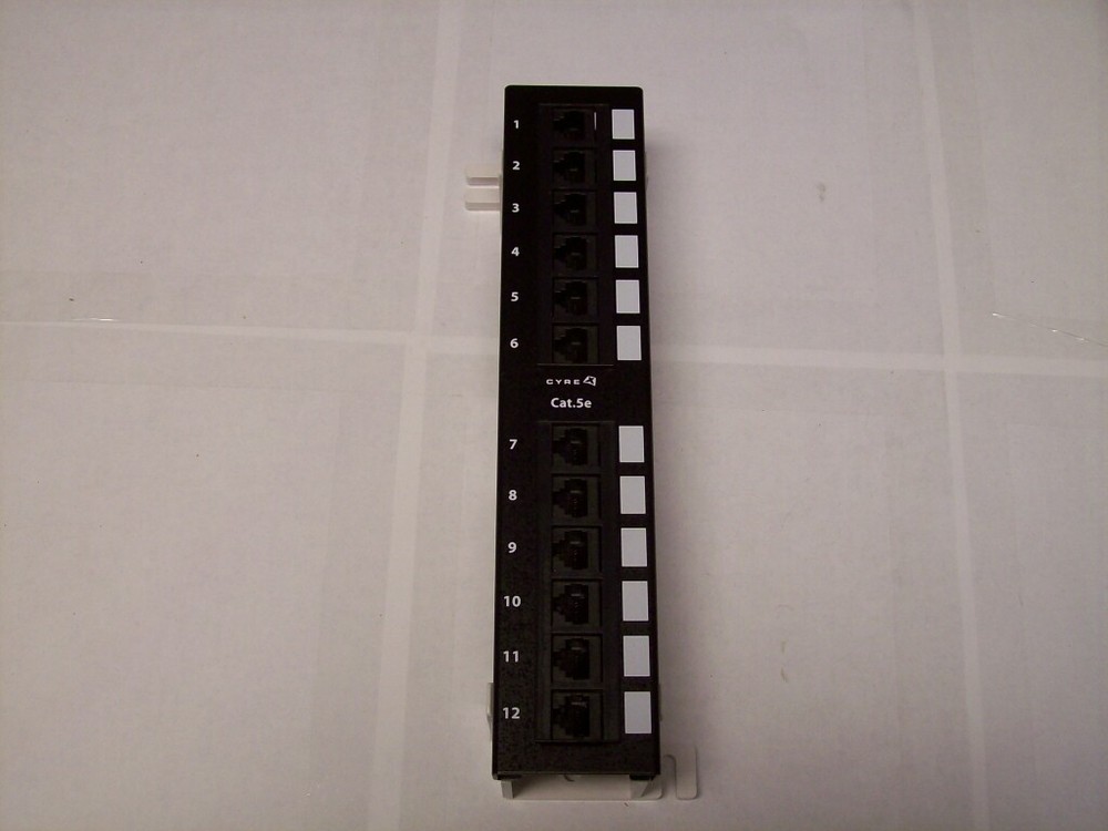 cpp5-12AL 12 port cat5e 10 inch wall mount mini patch panel cpp512al cyrex