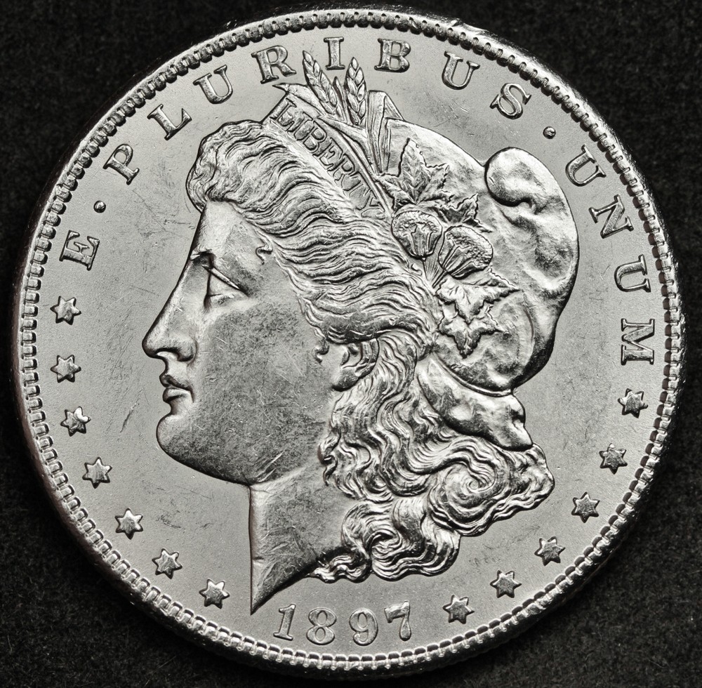 1897-s Morgan Silver Dollar.  Nice B.U.  94273  (Inventory B)