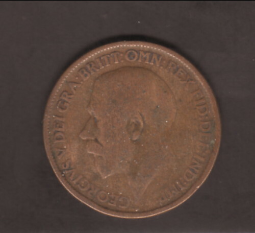 1913 Great Britain 1/2 Penny Britannia