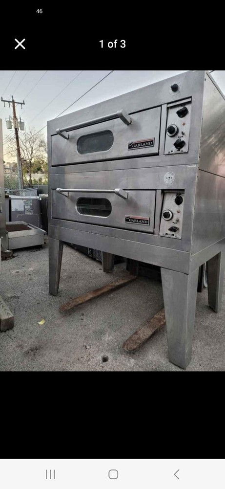 Garland double stack gas pizza oven