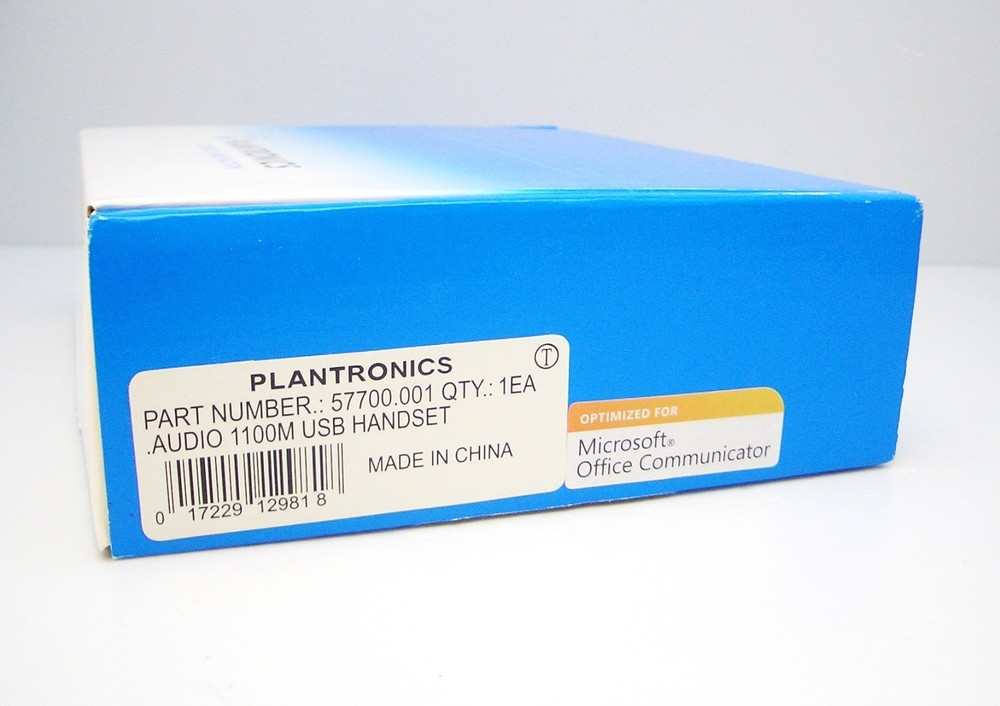 Plantronics Audio 1100M Computer USB Handset for Microsoft Lync & MOC New In Box