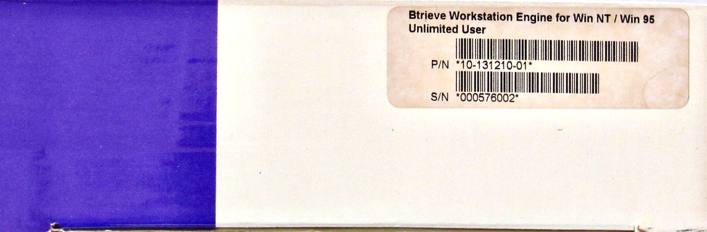 Btrieve Version 6.15 software for Windows 95 and NT