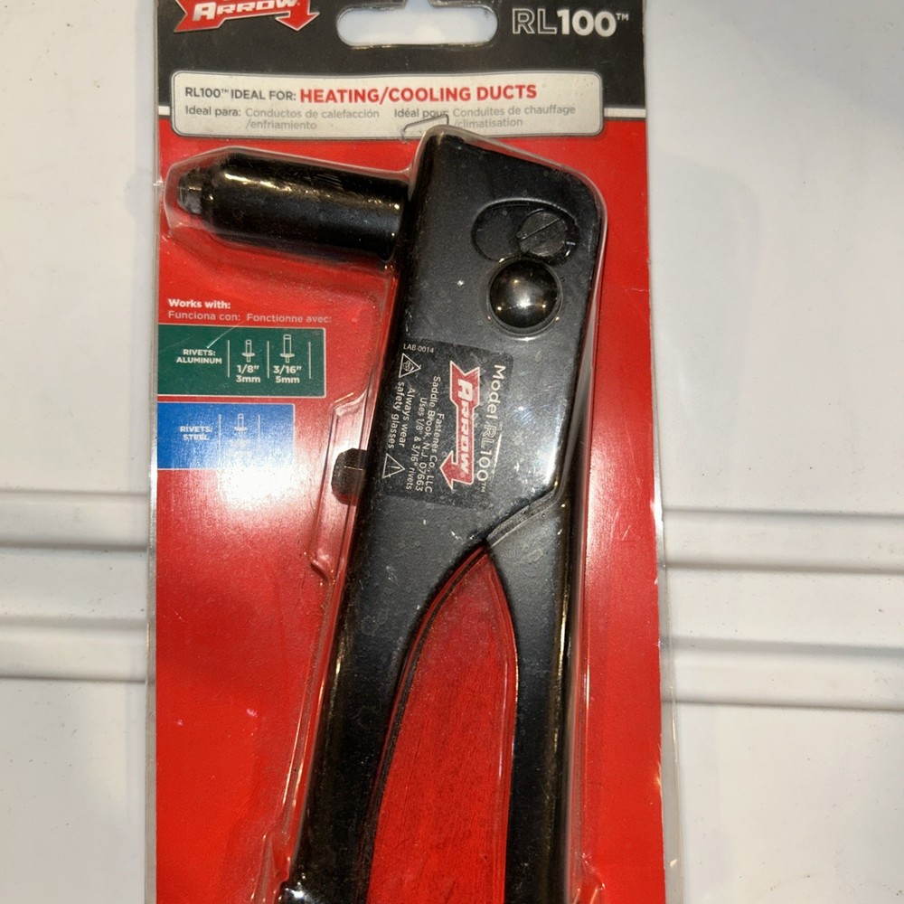 Arrow Fastener Steel Rivet Tool Black 1 pc.