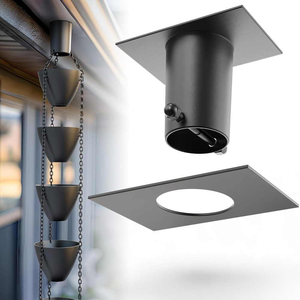 Rain Chain Gutter Installer (Black) By Rain Chains Direct