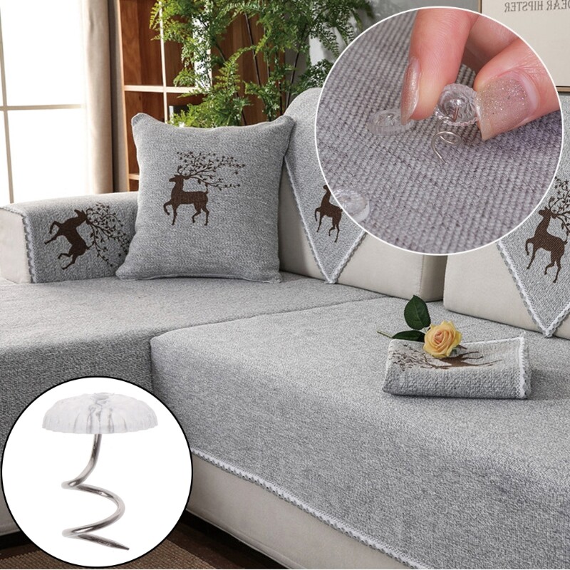 50 Pcs Upholstery Screw Sofa Twist Pins Decor Tacks for Fixed Blankets Sofa