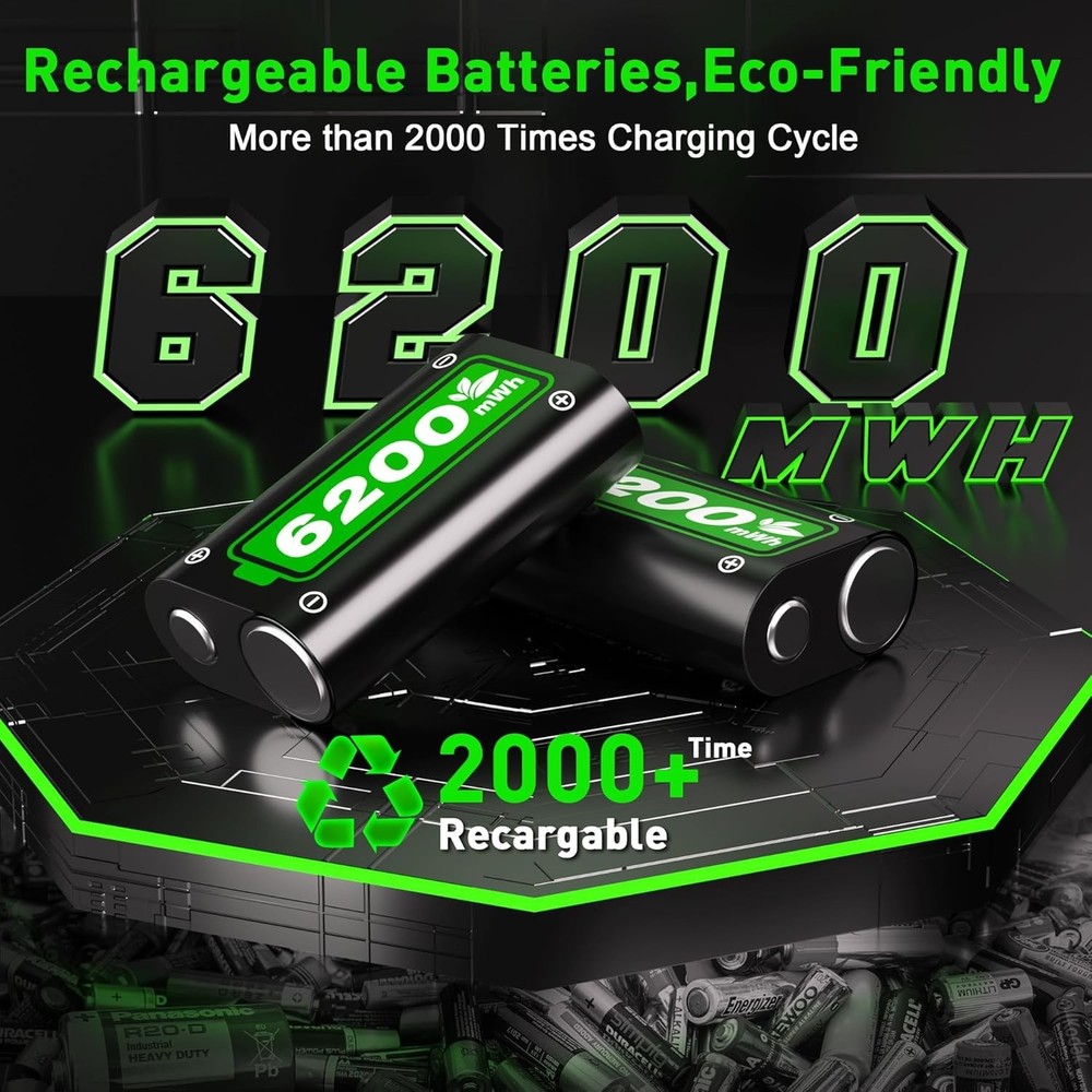 Portable Xbox Controller Battery Packs with LED Indicator for Safe Charging