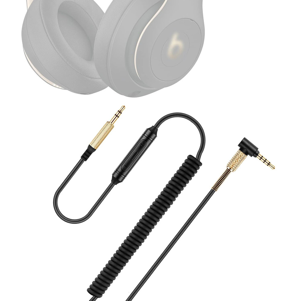 Weishan Studio3 Coiled Audio Cable for Beats Studio Pro / Studio3 / Solo4 / Solo