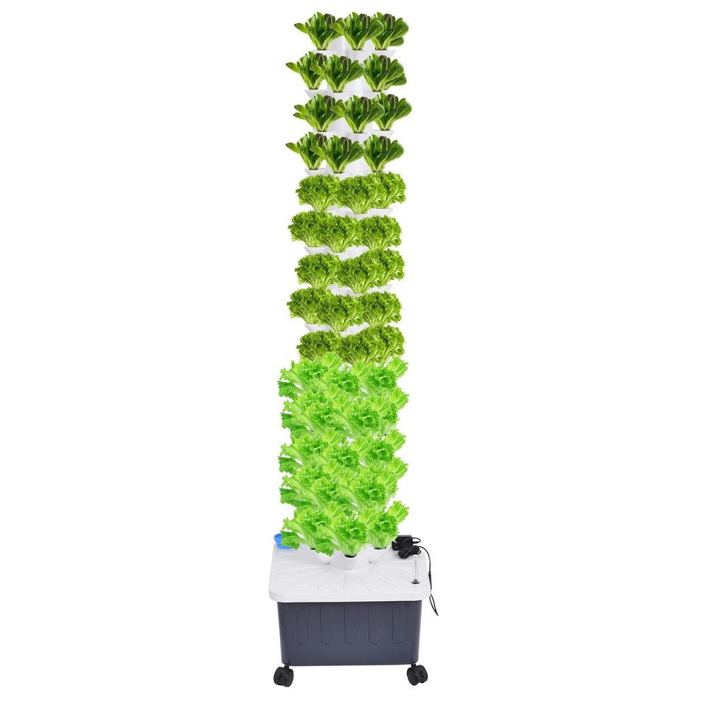 Hydroponic Growing System with Wheel 70 Pods Indoor Hydroponic Tower