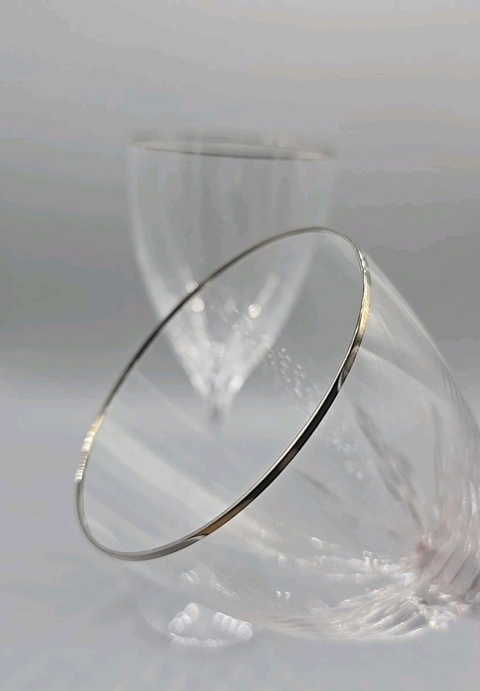 (2) Lenox Firelight Platinum Wine Glasses