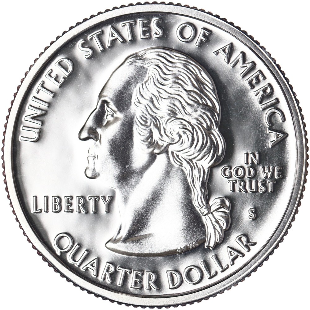 2001 S State Quarter Rhode Island Gem DCam Proof CN-Clad