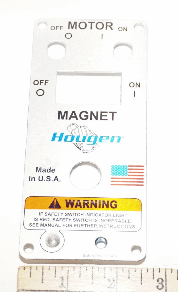 Hougen 04876 Control Panel Faceplate HMD904 Magnetic Drill Older Revised